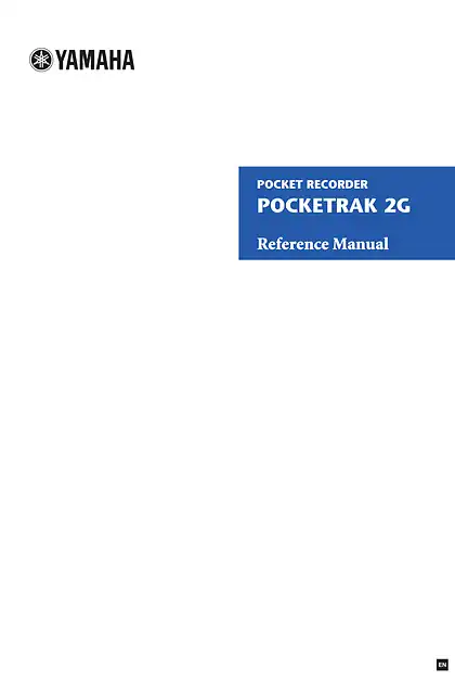 yamaha雅马哈POCKETRAK_2G Reference Manual
